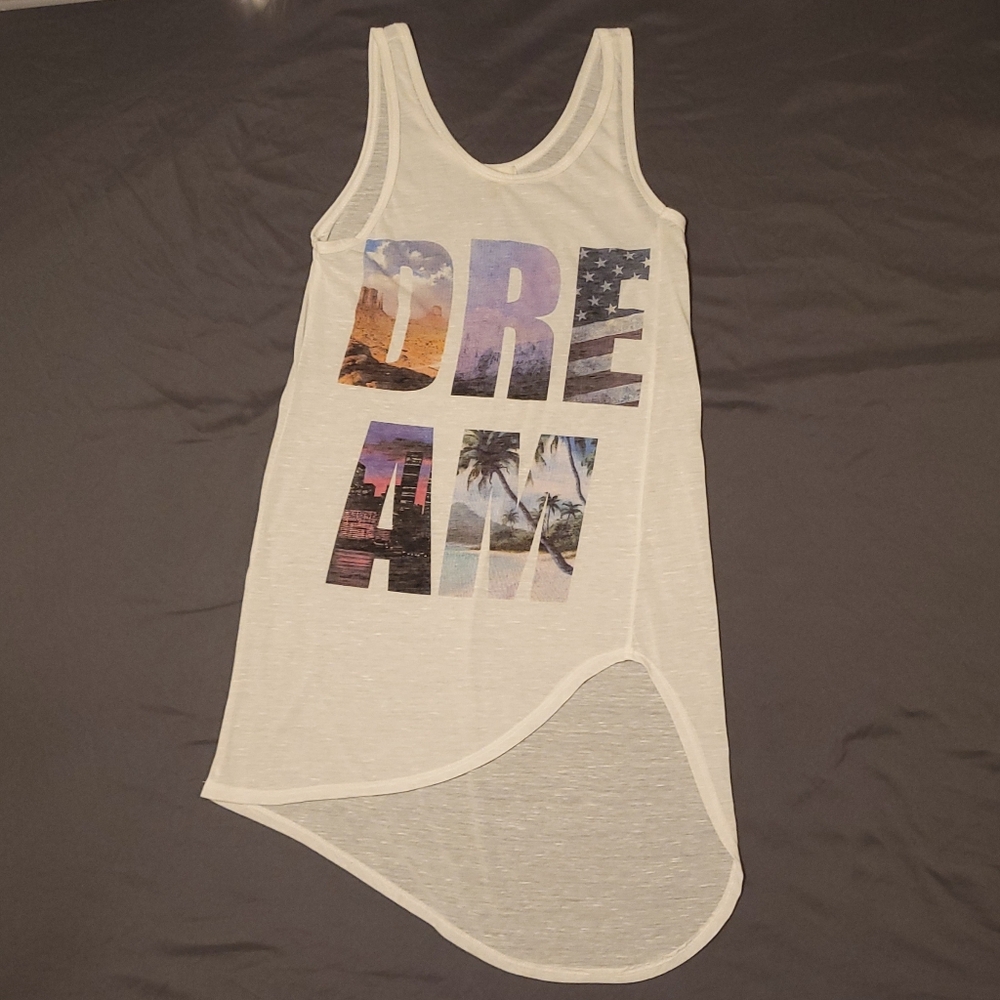 Soprano | "DREAM" White Tank Top Small